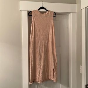 Midi summer dress with side slits